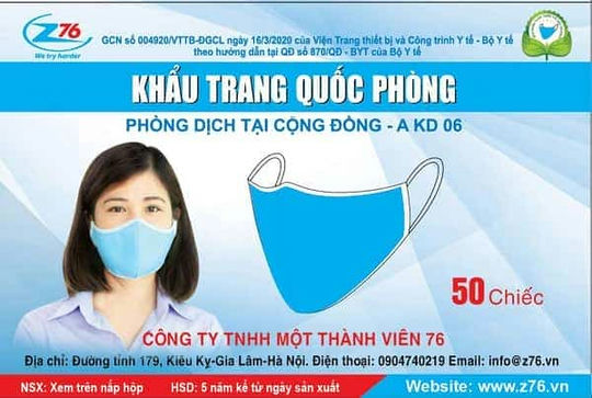  Nhà máy Z176 sản xuất khẩu trang quốc phòng phòng dịch Covid-19 