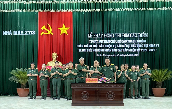 Nhà máy Z113 phát động đợt thi đua cao điểm về nhiệm vụ bầu cử