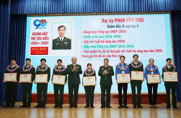 10 gương mặt trẻ tiêu biểu Tổng cục Công nghiệp quốc phòng năm 2020