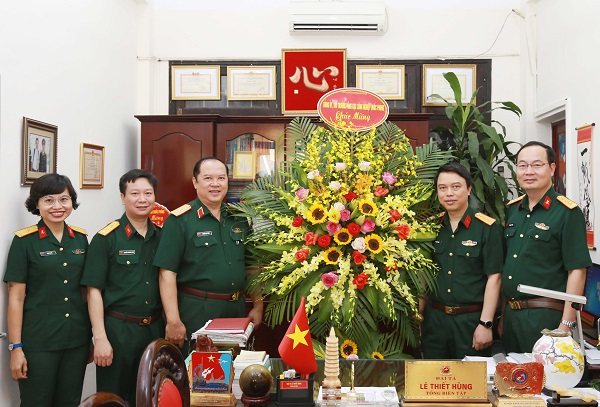 Thủ trưởng Tổng cục CNQP chúc mừng các cơ quan báo chí nhân ngày Báo chí Cách mạng Việt Nam