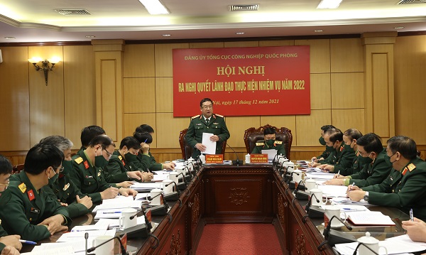Tập trung xây dựng Tổng cục Công nghiệp quốc phòng vững mạnh toàn diện