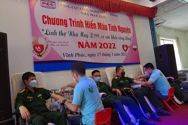Nhà máy Z199 tổ chức hiến máu tình nguyện