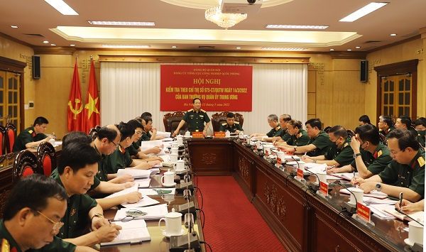 Đảng ủy Tổng cục Công nghiệp quốc phòng tổ chức kiểm tra theo chỉ thị của Thường vụ Quân ủy Trung ương