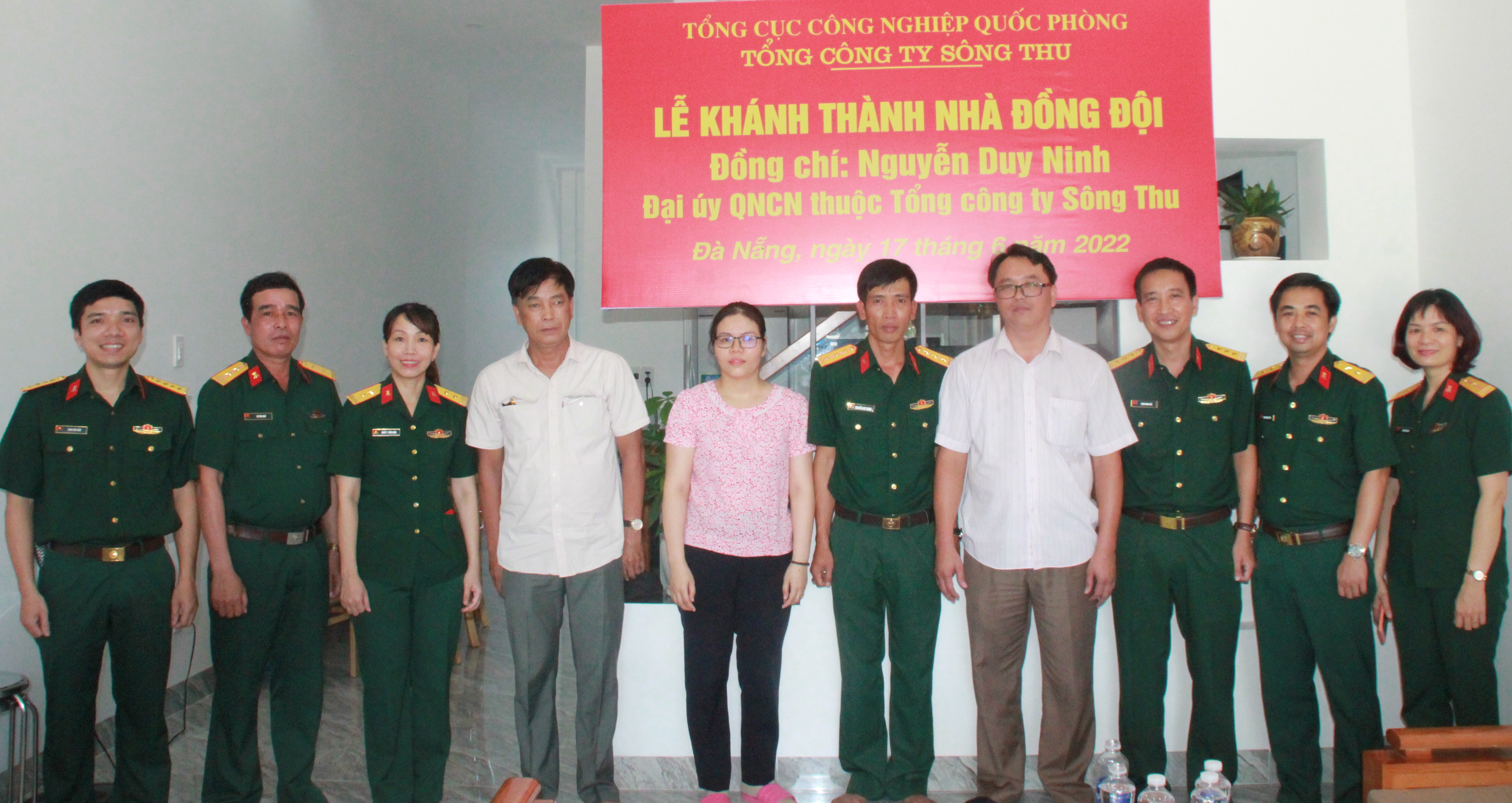 Tổng công ty Sông Thu bàn giao “Nhà đồng đội”