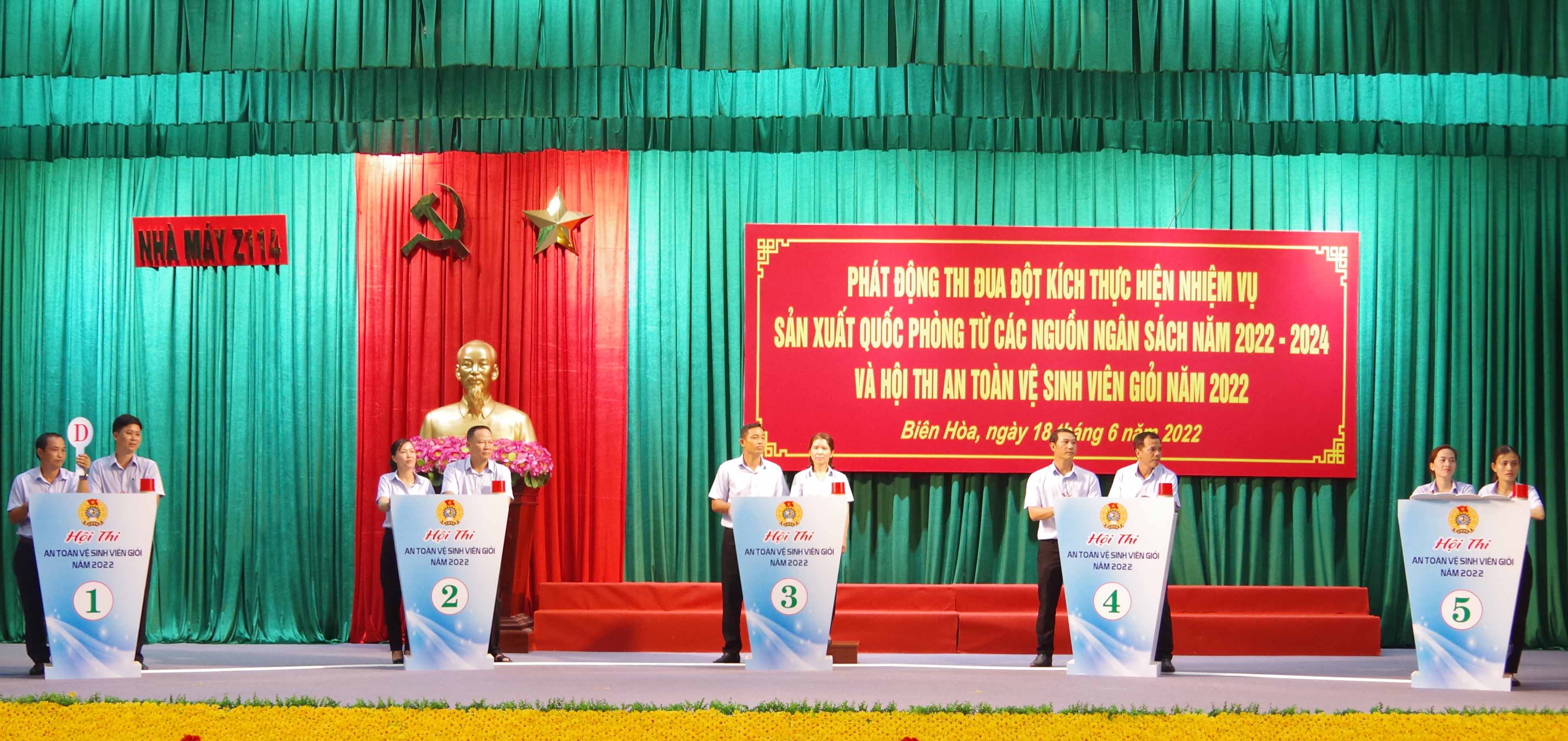 Nhà máy Z114 tổ chức Hội thi An toàn vệ sinh viên giỏi năm 2022