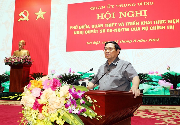 Thủ tướng Chính phủ Phạm Minh Chính dự Hội nghị triển khai thực hiện Nghị quyết của Bộ Chính trị về phát triển công nghiệp quốc phòng