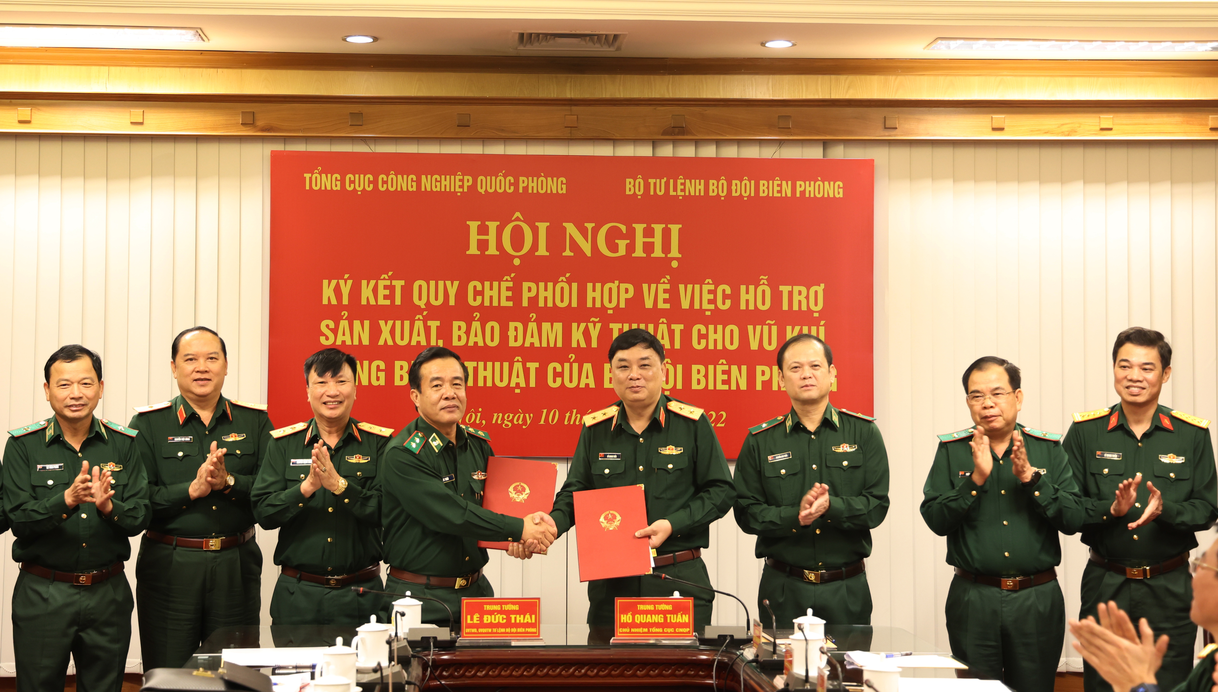 Tổng cục Công nghiệp quốc phòng phối hợp về sản xuất, bảo đảm kỹ thuật cho vũ khí trang bị của Bộ đội Biên phòng