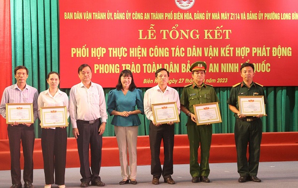 Tổng kết công tác dân vận trên địa bàn Nhà máy Z114