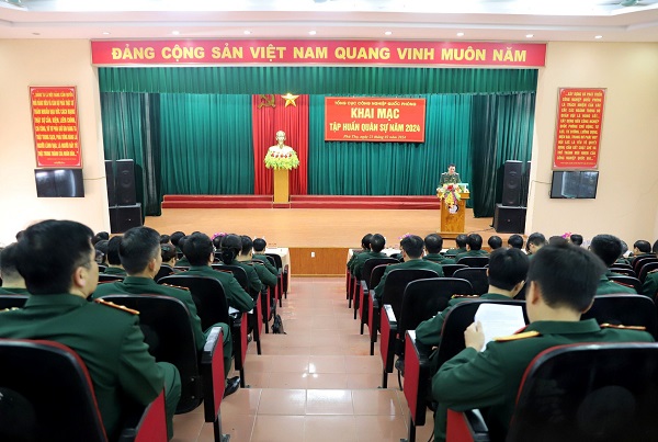 Tổng cục Công nghiệp quốc phòng tổ chức tập huấn quân sự năm 2024