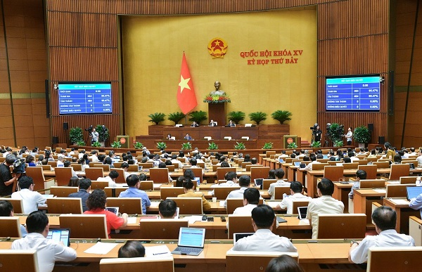 Quốc hội thông qua Luật Công nghiệp quốc phòng, an ninh và động viên công nghiệp với tỷ lệ nhất trí đạt 100%