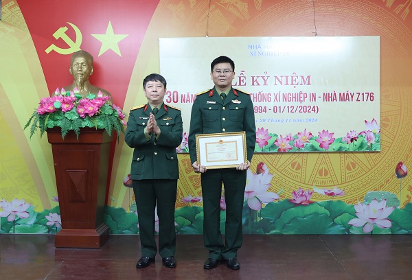 Xí nghiệp In (Nhà máy Z176) tổ chức Lễ kỷ niệm 30 năm Ngày truyền thống
