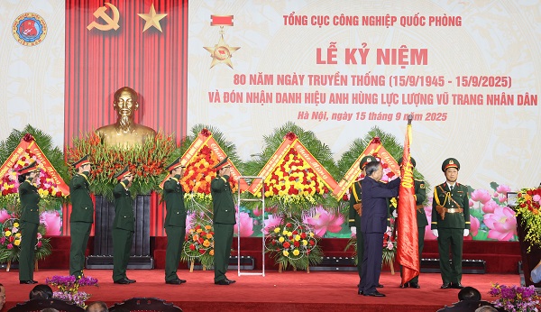 Tổng cục Công nghiệp quốc phòng kỷ niệm 80 năm Ngày truyền thống và đón nhận danh hiệu Anh hùng Lực lượng vũ trang nhân dân